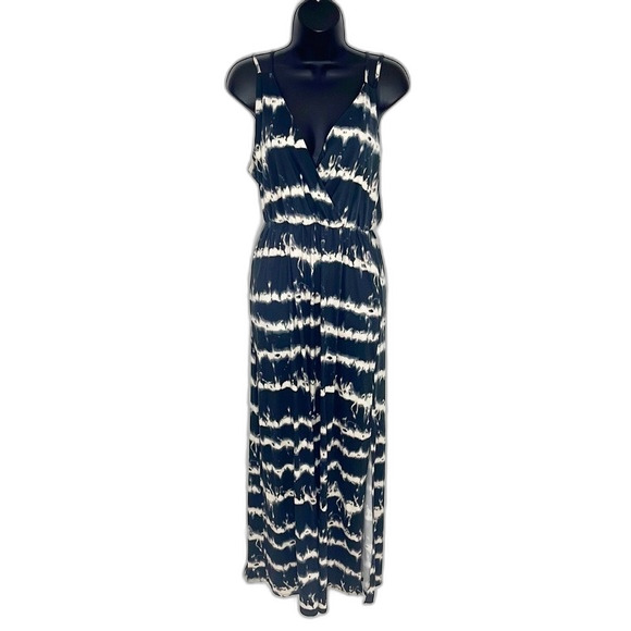 Gilli Thin Strap Charcoal Gray Black Crème Tie Dye Maxi Size Small - Picture 1 of 11
